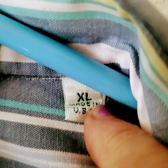 Peter Elliot NY Imported Cotton Men Short Sleeve Shirt XL - Picture 4 of 5